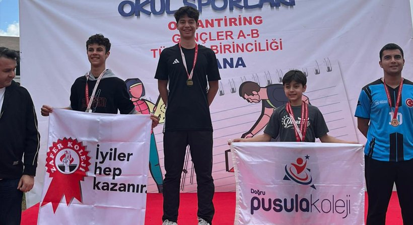 ALİAĞALI GENÇ SPORCU TÜRKİYE ORYANTİRİNG ŞAMPİYONU OLDU